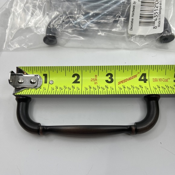 12 Bronze Jeffrey Alexander 4" Centers Bar Pulls Drawer Cabinet Lot - Picture 5 of 8